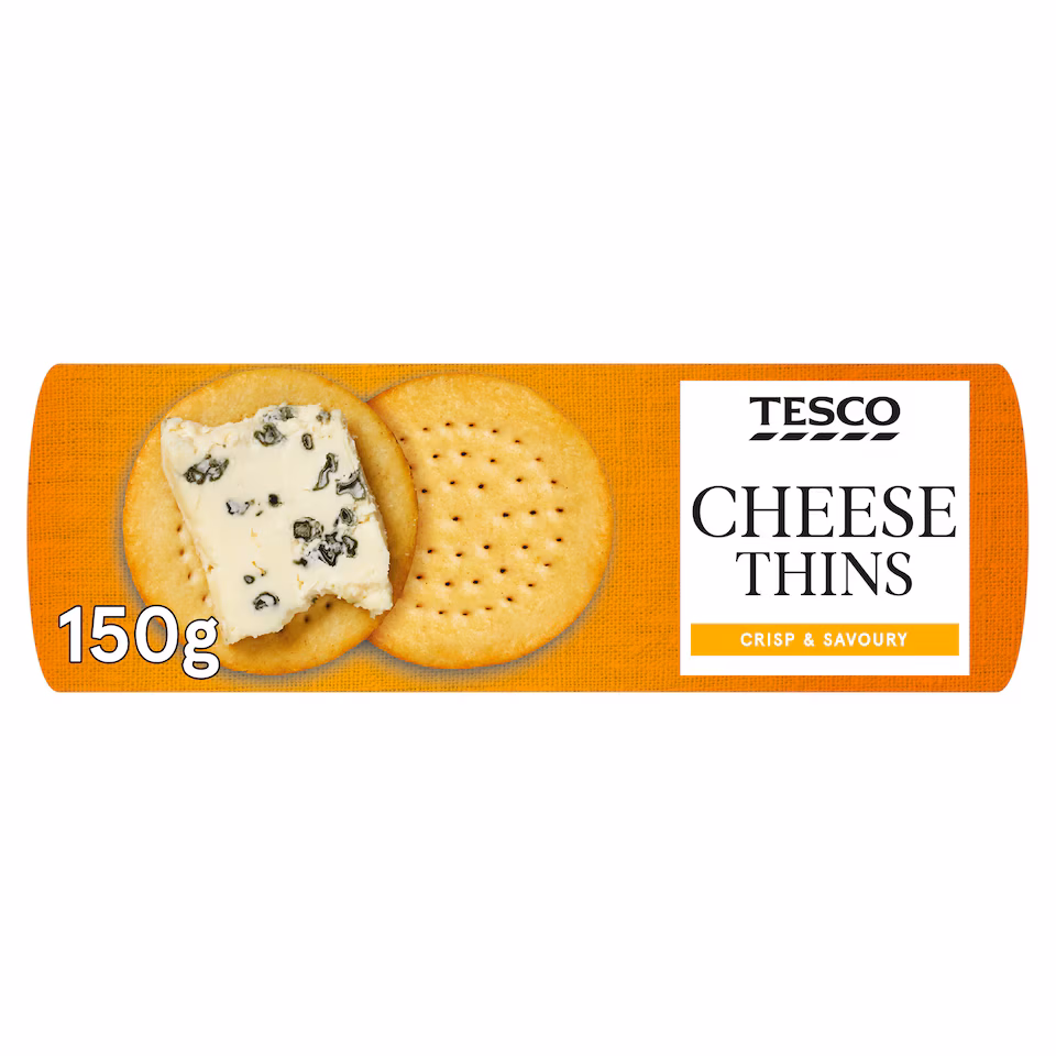 Tesco Cheese Thins 150G
