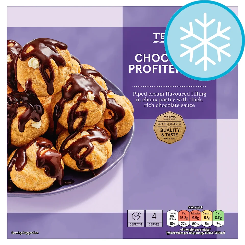 Tesco Chocolate Profiteroles 235G
