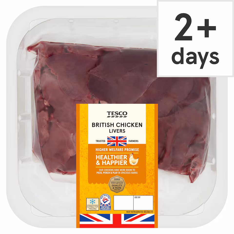 Tesco Fresh Chicken Livers 380G