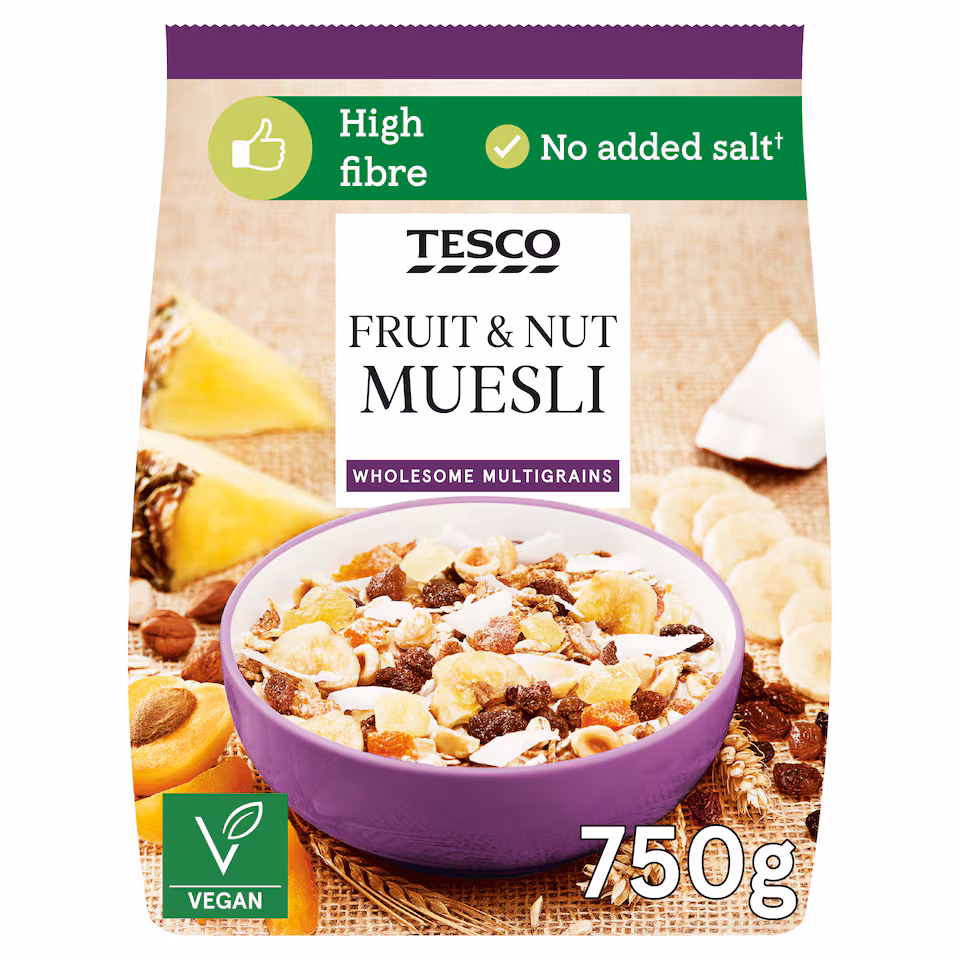 Tesco Fruit & Nut Muesli 750G