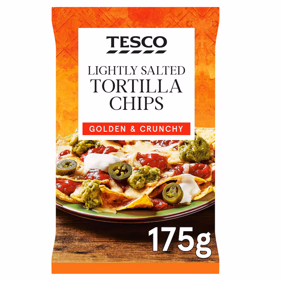 Tesco Lightly Salted Tortilla Chips 175G