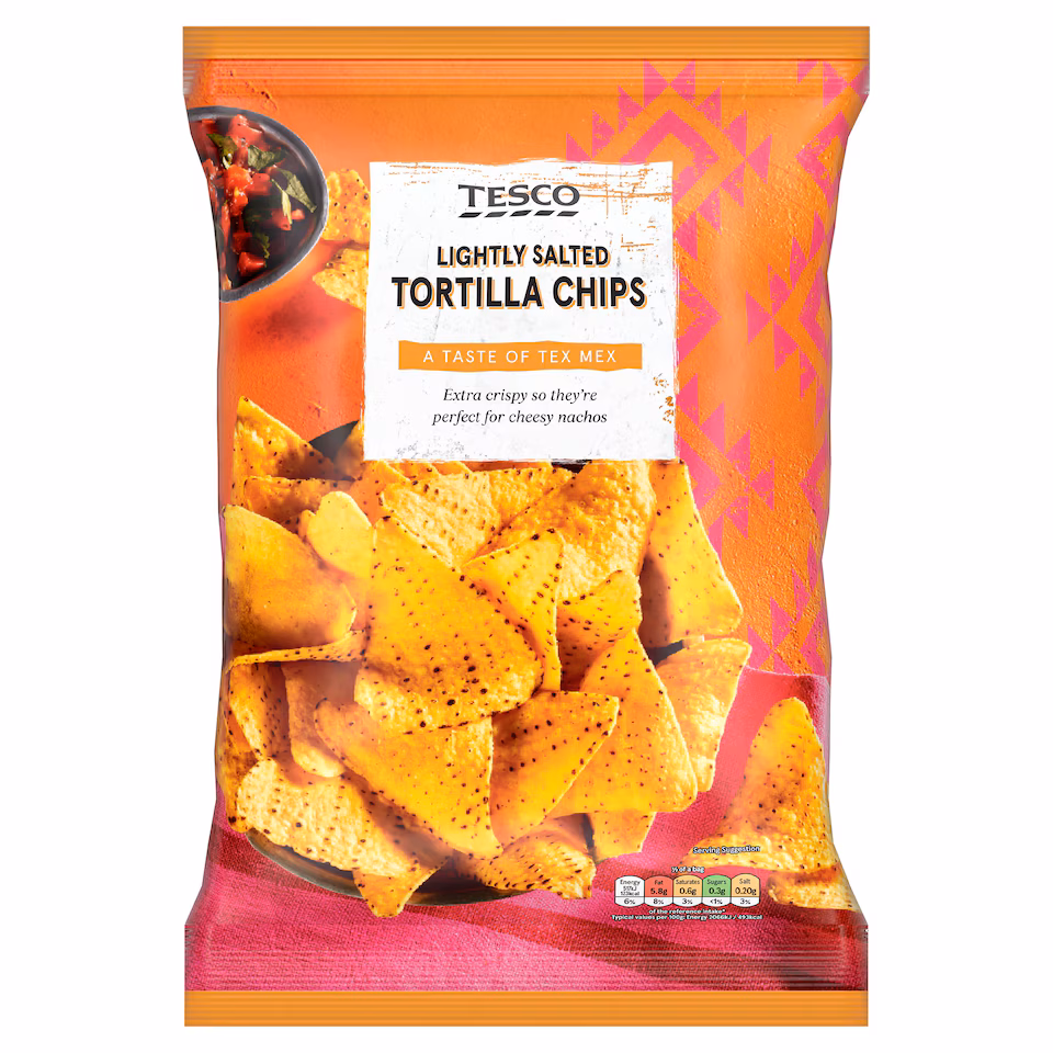Tesco Lightly Salted Tortilla Chips 175G