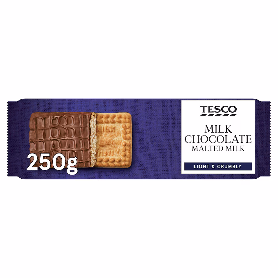 Tesco Milk Chocolate Malted Milk 250g