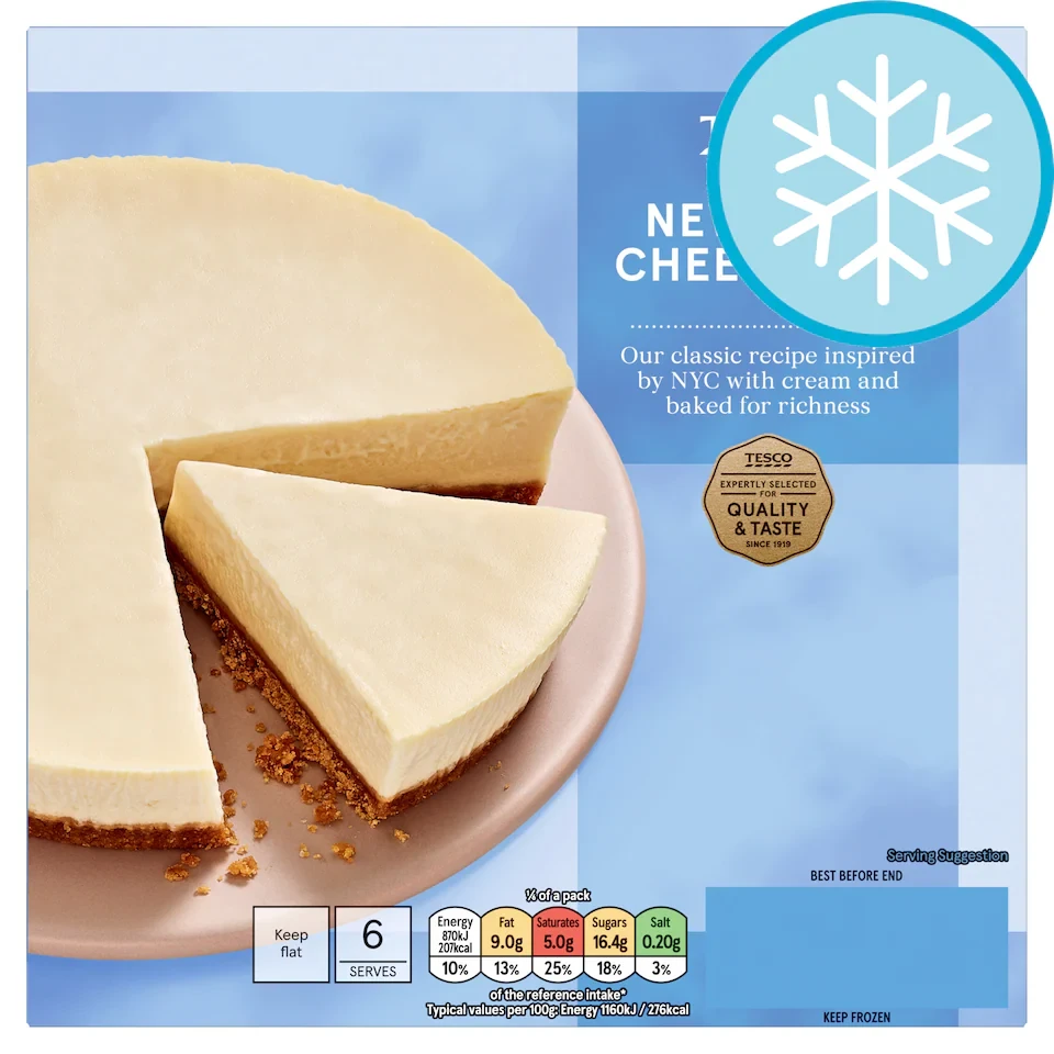 Tesco New York Cheesecake 450G