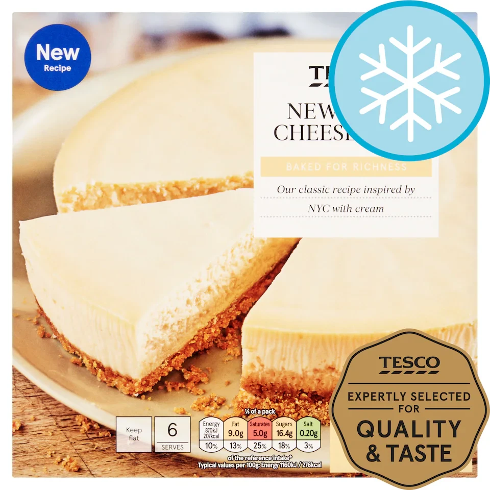 Tesco New York Cheesecake 450G