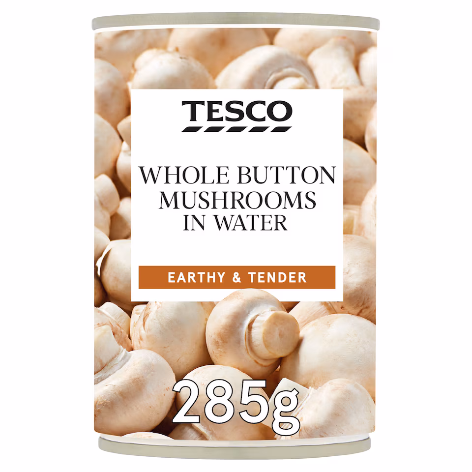 Tesco Whole Button Mushroom 285G
