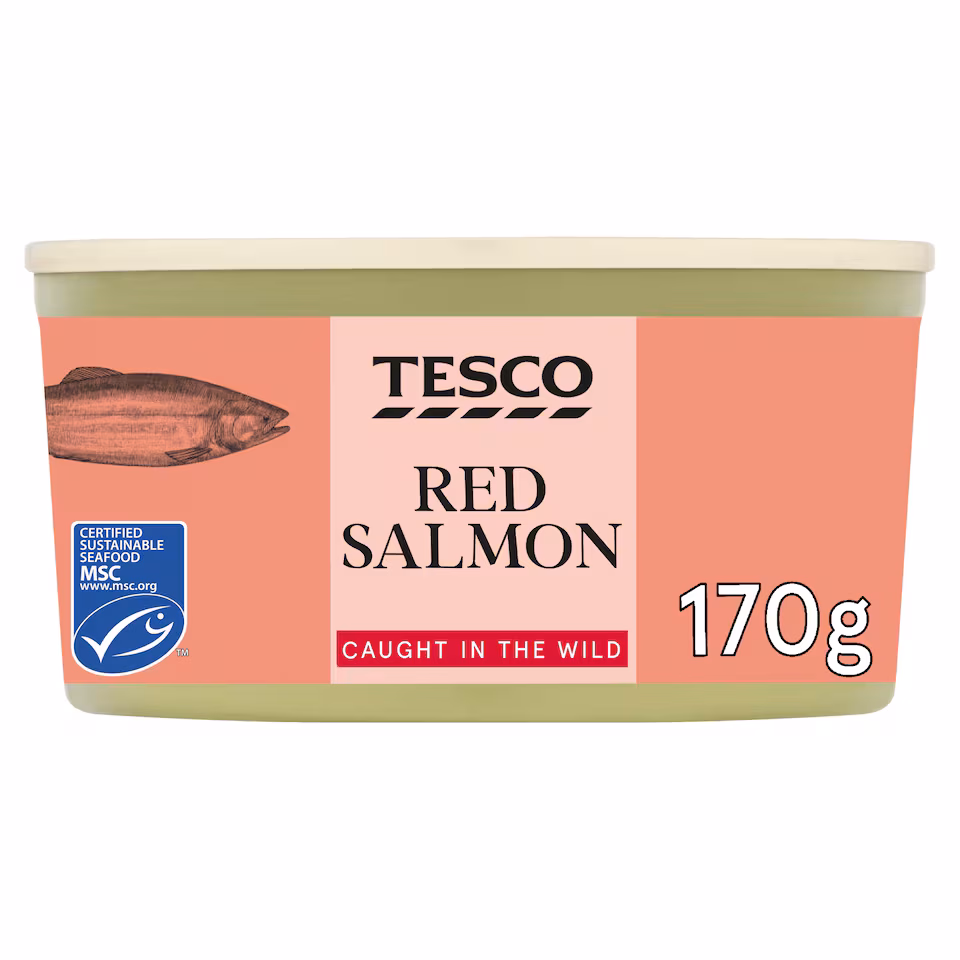 Tesco Skinless & Boneless Wild Red Salmon 170g