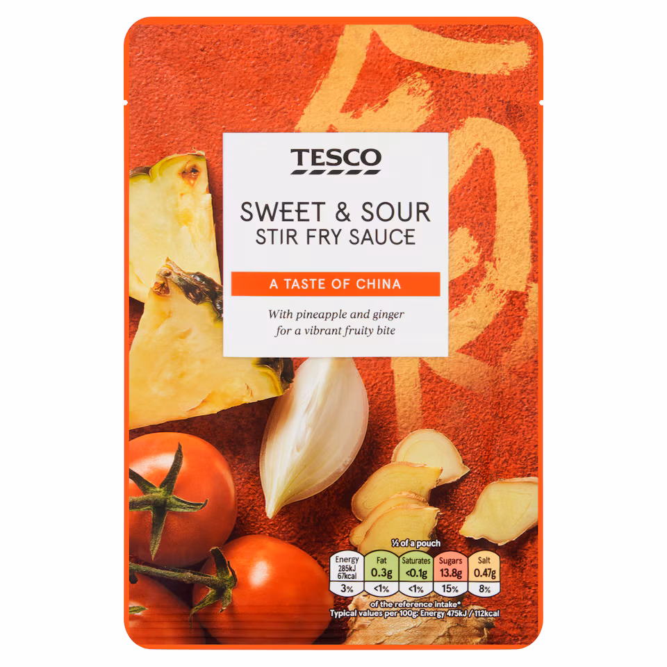 Tesco Sweet & Sour Stir Fry Sauce 120G