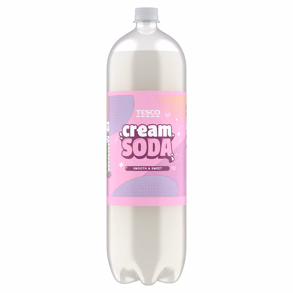 Tesco No Added Sugar Cream Soda 2L