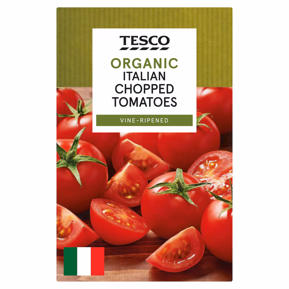 Tesco Organic Italian Chopped Tomatoes 390G