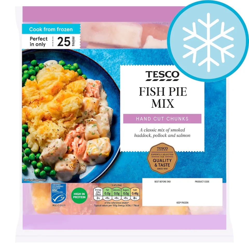 Tesco Fish Pie Mix 400G