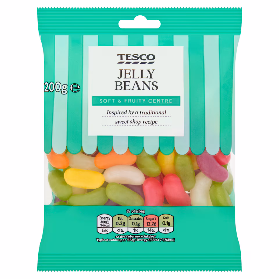 Tesco Jelly Beans Sweets 200G