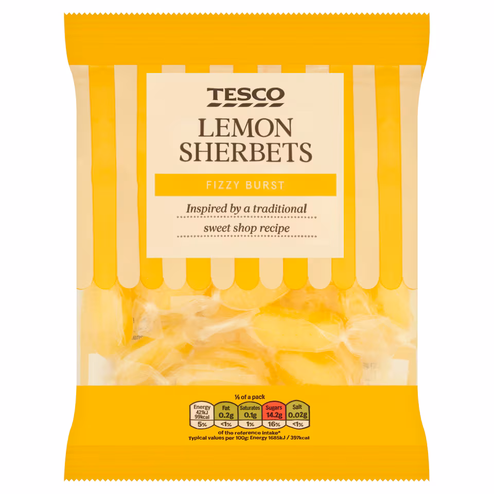 Tesco Lemon Sherbets 200G