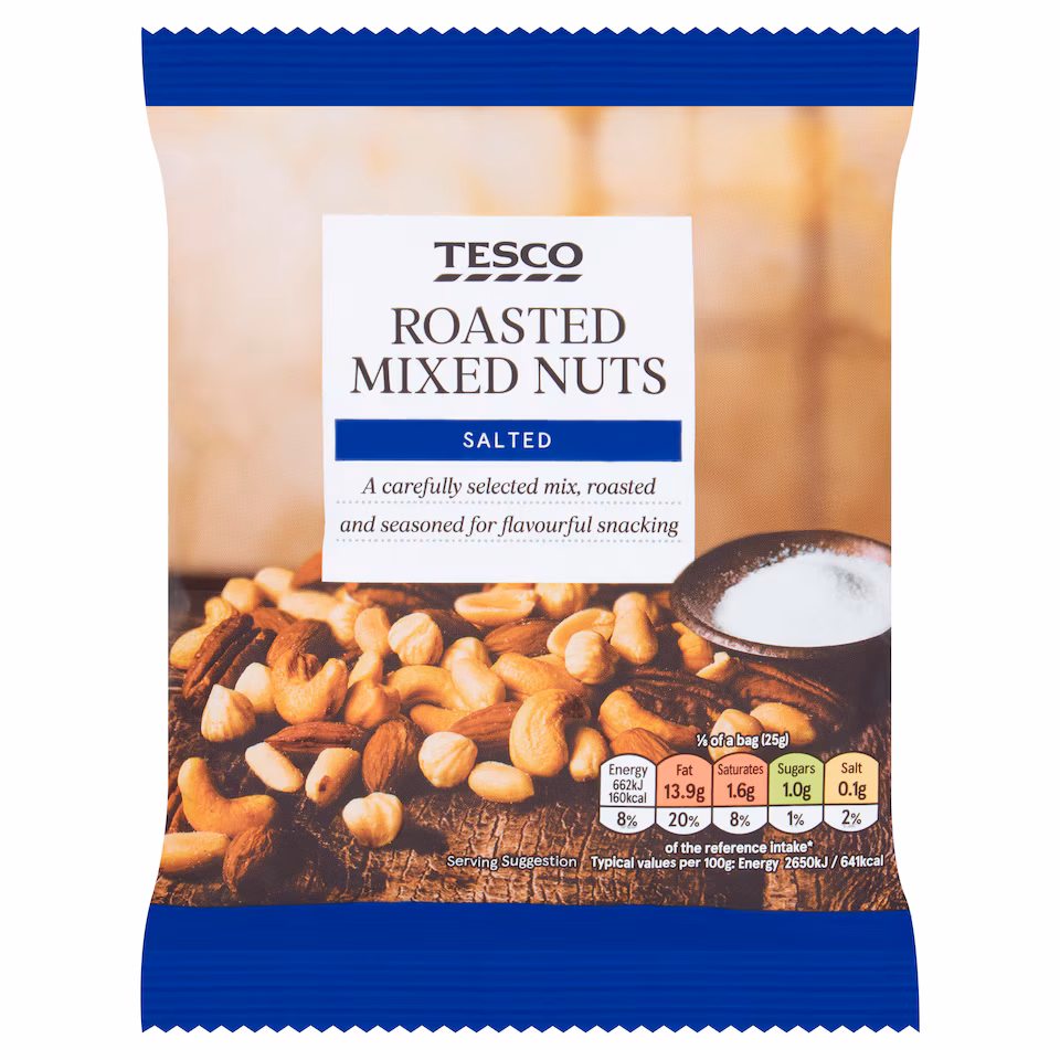 Tesco Roasted Mixed Nuts Salted 200g