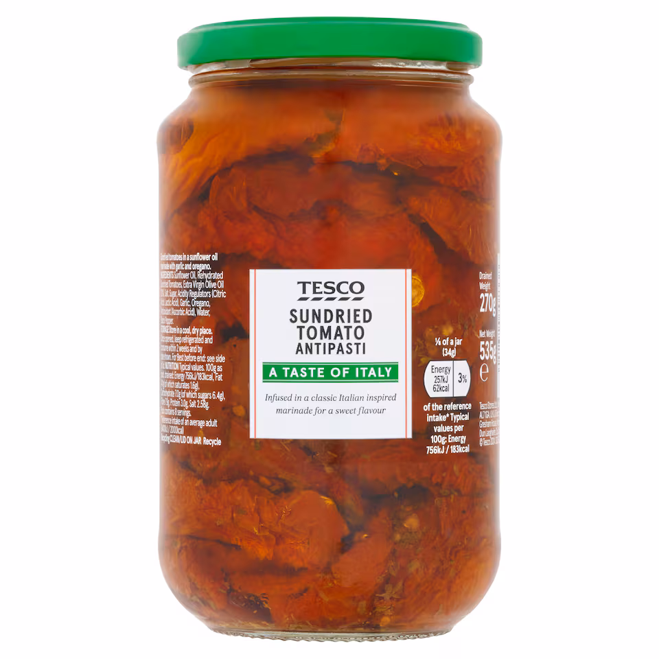 Tesco Sundried Tomato Antipasti 535G