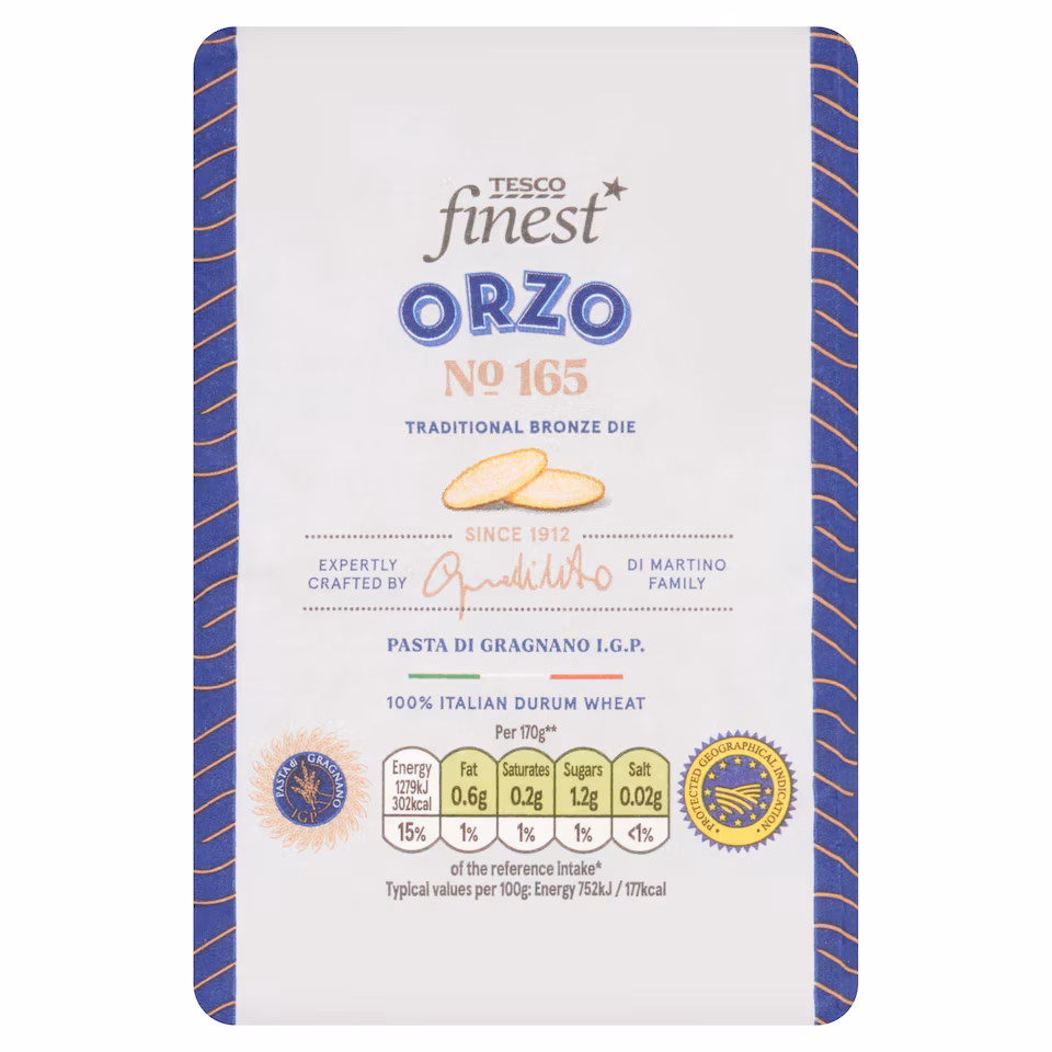 Tesco Finest Orzo Pasta 500G
