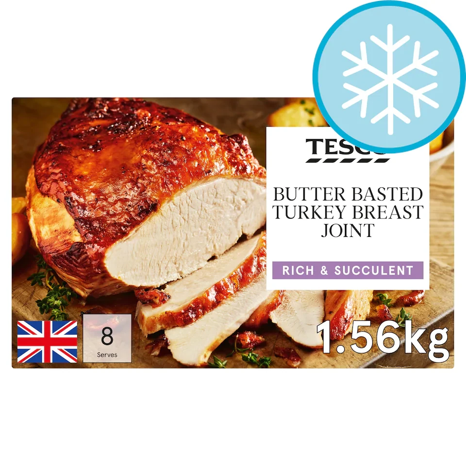 Tesco Butter Basted Frozen Turkey Breast Joint 1.56Kg