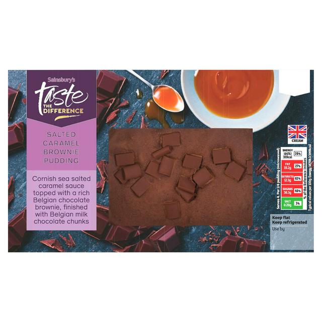 Sainsbury's Salted Caramel Brownie Pudding, Taste the Difference 400g