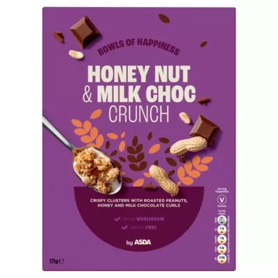 ASDA Honey Nut & Milk Choc Crunch 375g