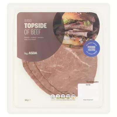 ASDA Sliced Topside of Beef 100g