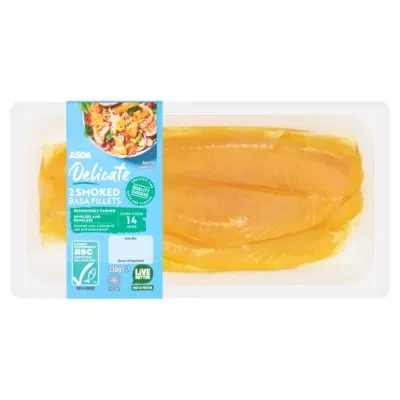 ASDA Delicate 2 Smoked Basa Fillets 230g