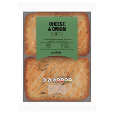 ASDA 2 Cheese & Onion Slices 300g