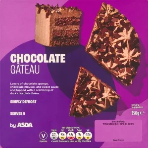 ASDA Chocolate Gâteau 350g