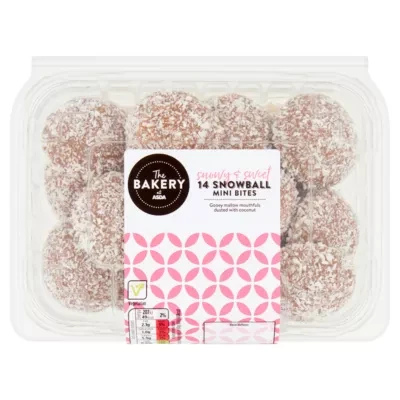 ASDA Baker's Selection The Bakery 14 Snowball Mini Bites 160g