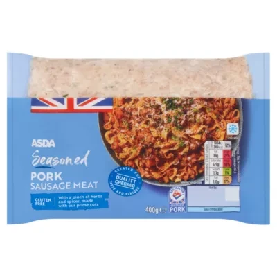 ASDA Classic Seasoned Pork Sausage Meat 400g