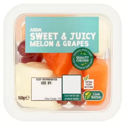 ASDA Sweet & Juicy Melon & Grapes 160g