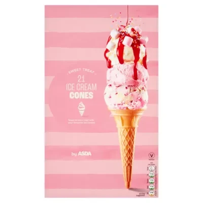 ASDA 21 Cones Ice Cream