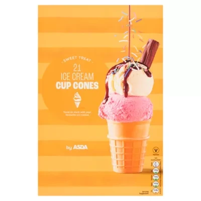 ASDA 21 Ice Cream Cup Cones