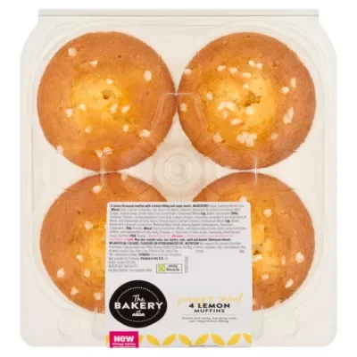 The BAKERY at ASDA The Bakery at  4 Lemon Muffins