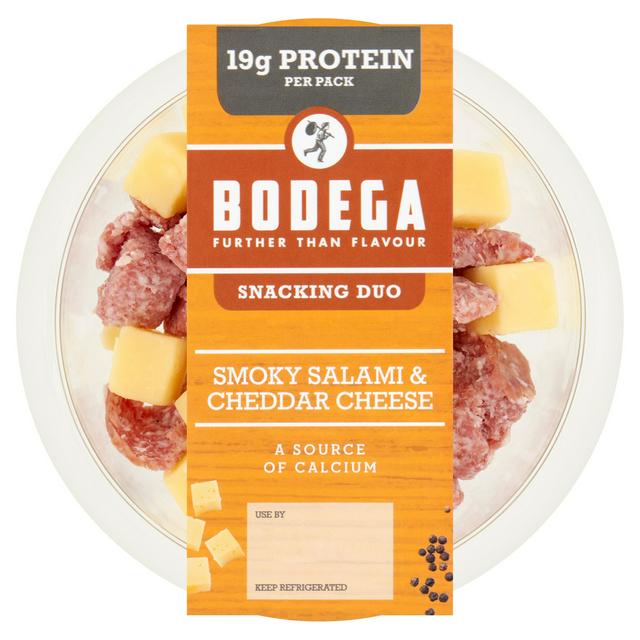 Bodega Smoky Salami & Cheddar Cheese Snacking Duo 90g
