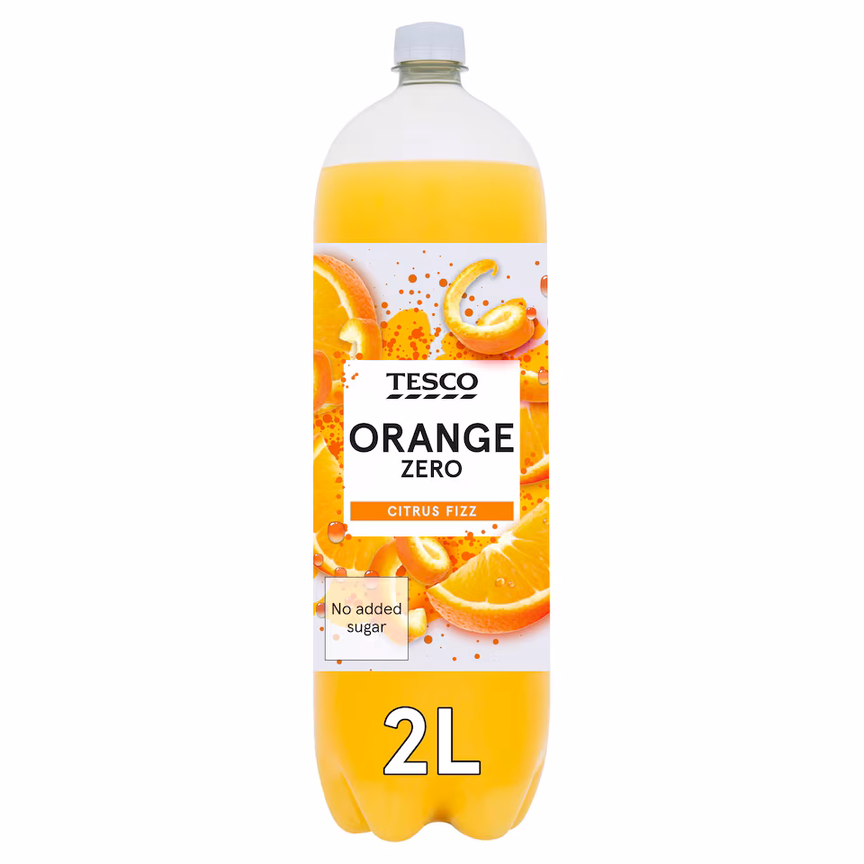 Tesco Orange Zero 2 Litre