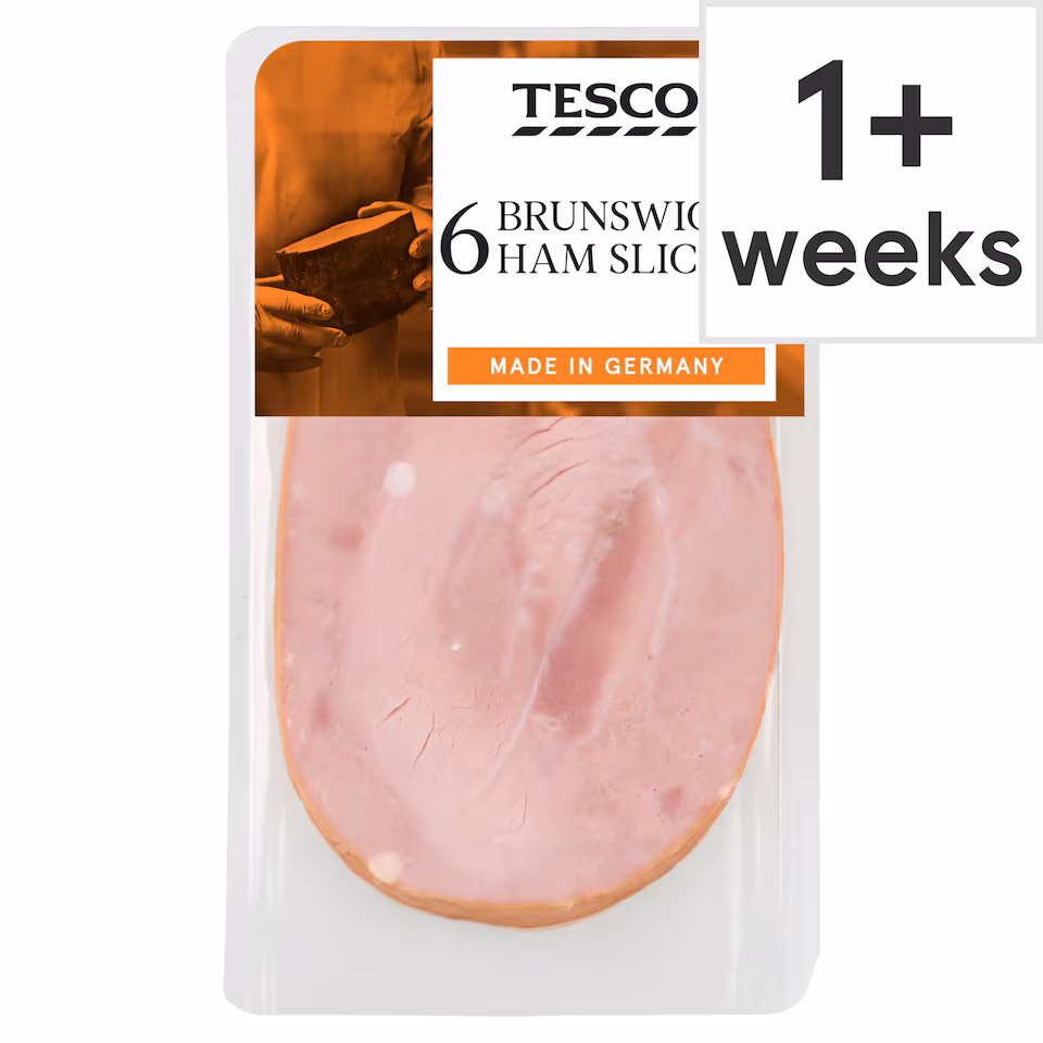Tesco Brunswick Ham Slices 130G.