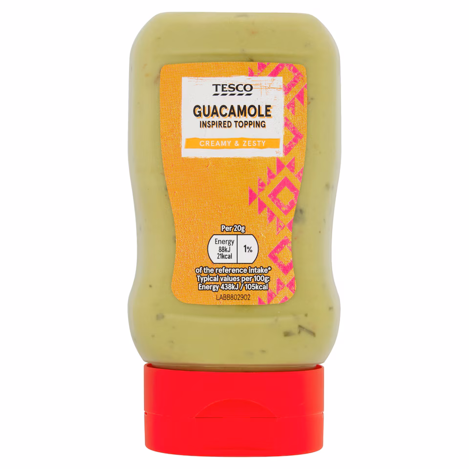 Tesco Guacamole Style Topping 285G