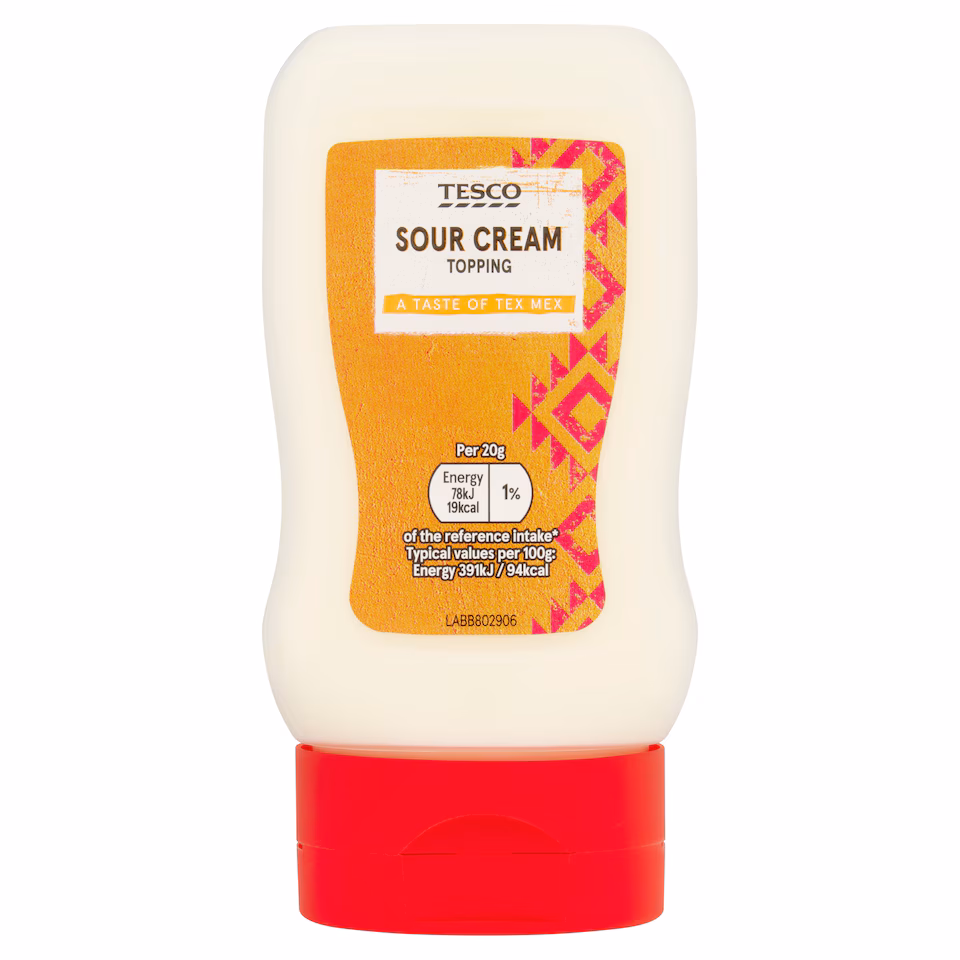 Tesco Sour Cream Topping 280G