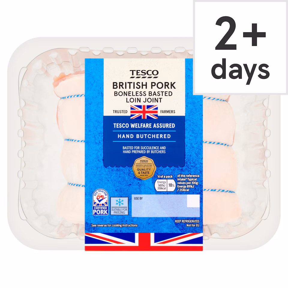 Tesco Basted Pork Loin Joint 800G