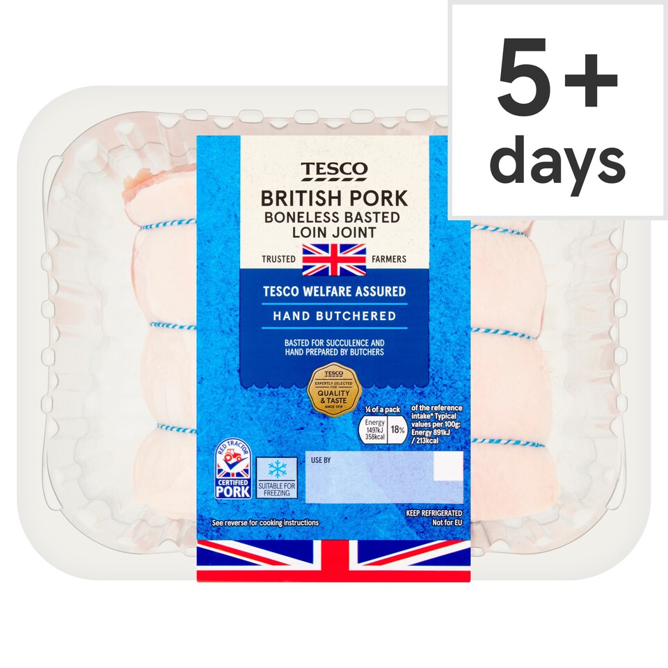 Tesco Basted Pork Loin Joint 800G