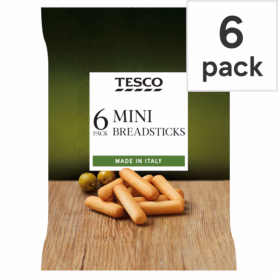 Tesco Mini Breadsticks 6 Pack 120g