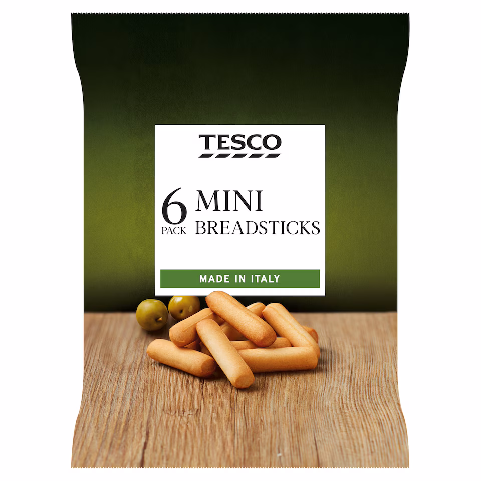Tesco Mini Breadsticks 6 Pack 120g