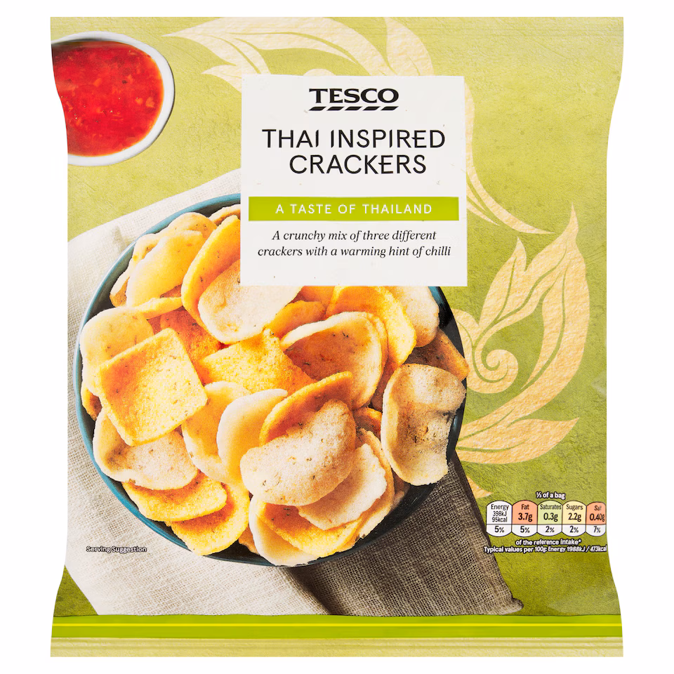 Tesco Thai Inspired Crackers 60G