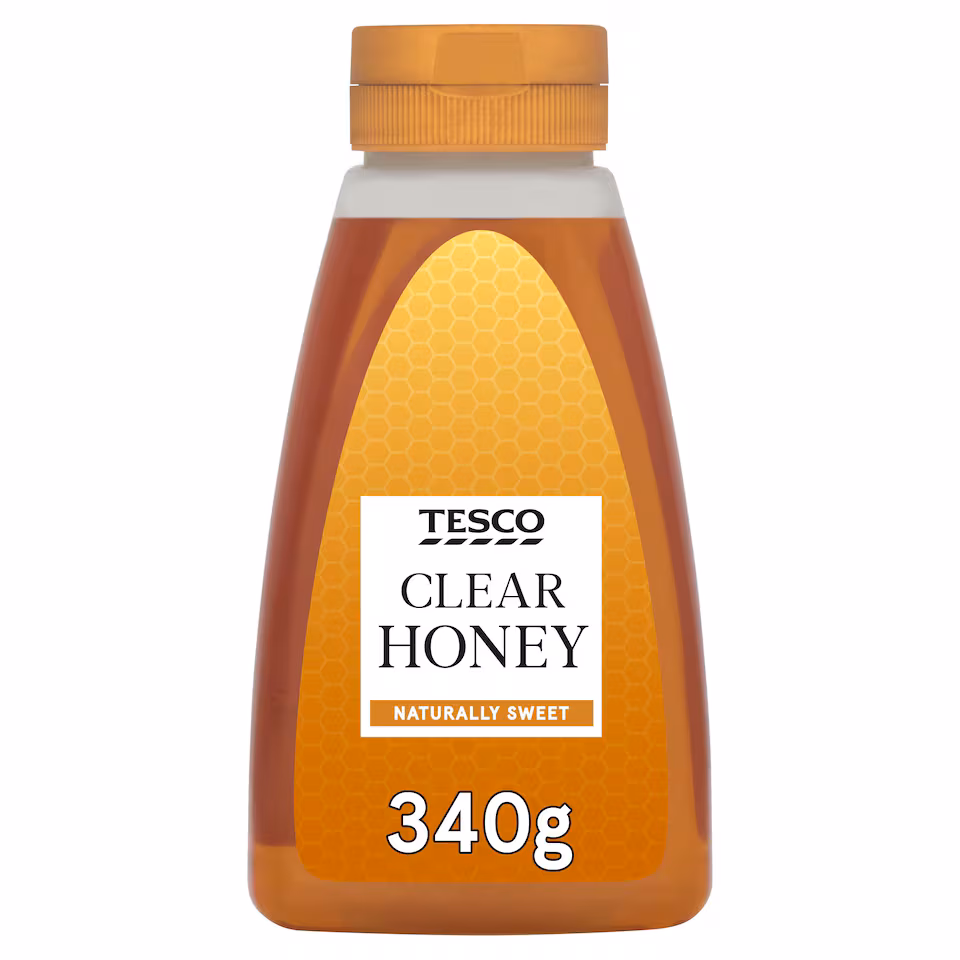 Tesco Squeezy Clear Honey 340G