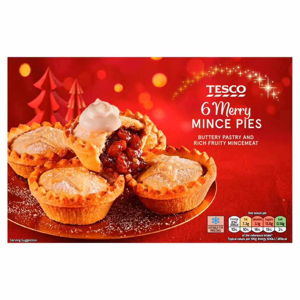 Tesco Mince Pies 6 Pack
