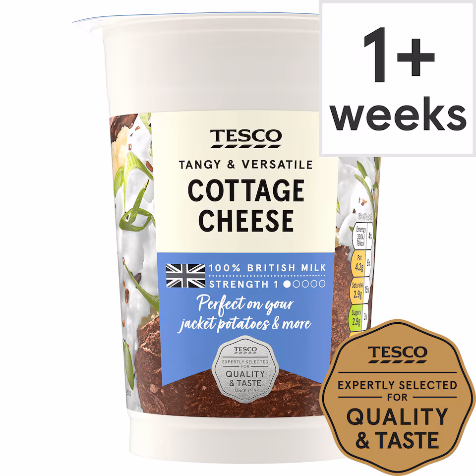 Tesco Natural Cottage Cheese 600G