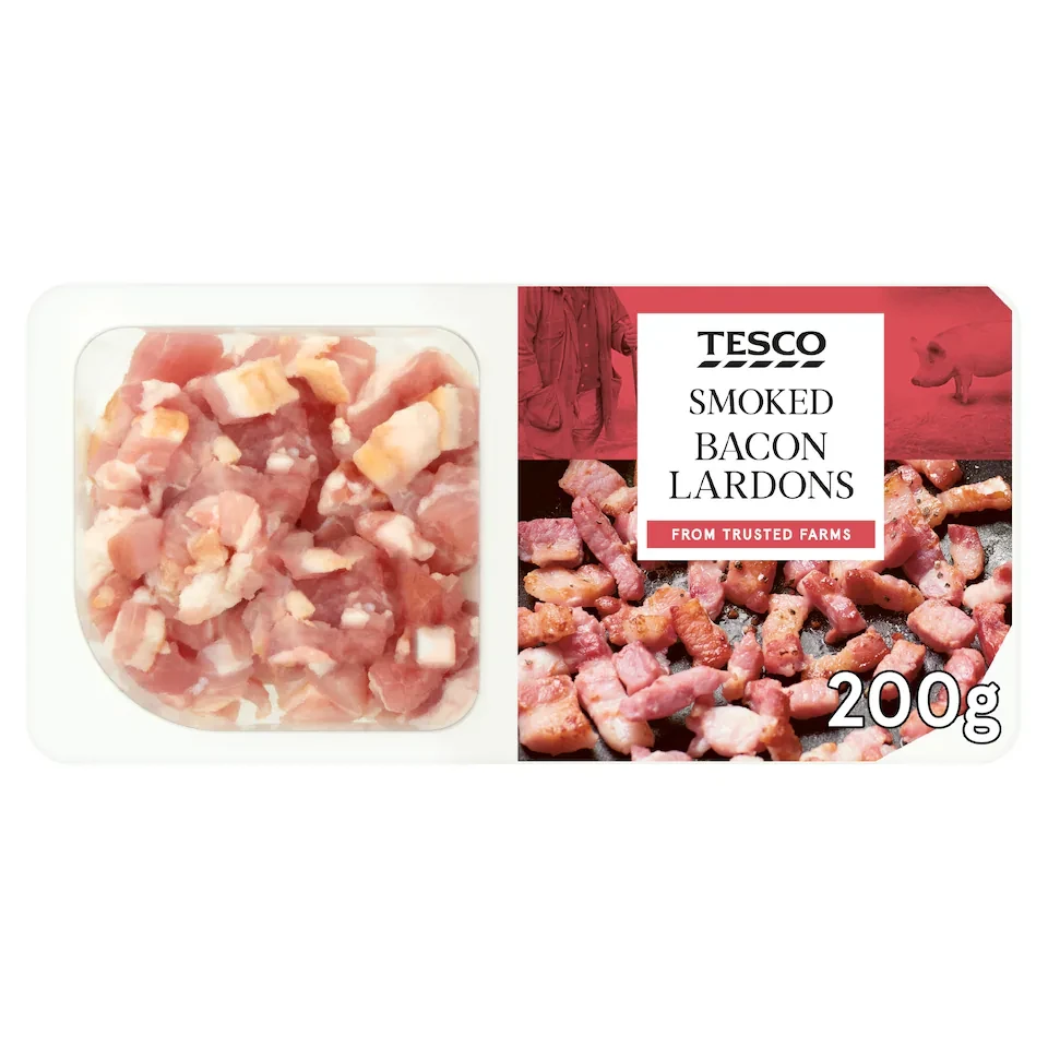 Tesco Smoked Bacon Lardons 200G