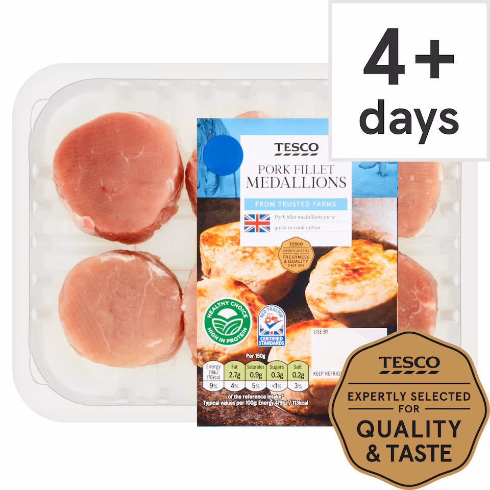Tesco Pork Fillet Medallions 300G
