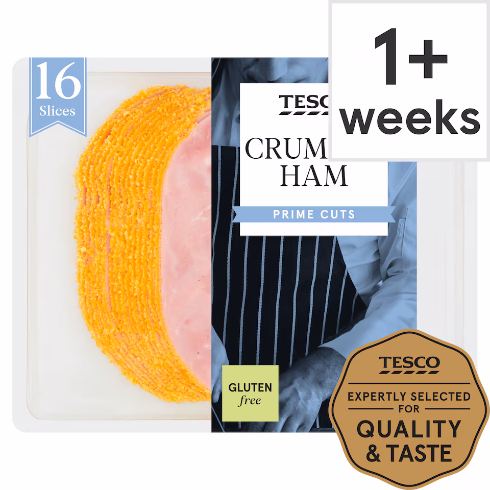 Tesco British Crumbed Ham Slices 400g