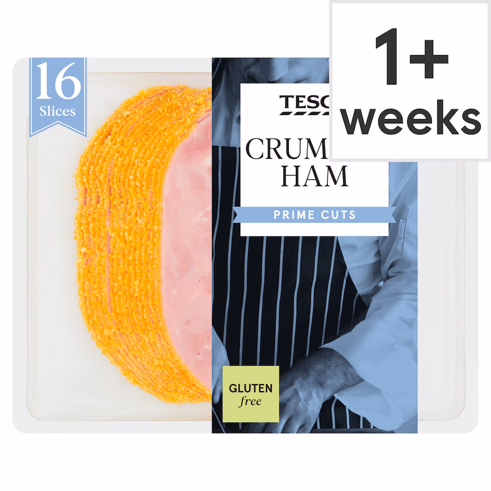 Tesco British Crumbed Ham Slices 400g